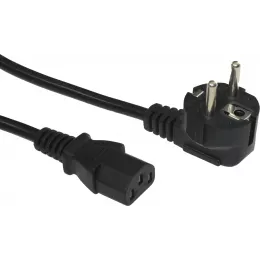 Кабель KingPrice KP-PC-Euro-C13-1.5m Евровилка угловой IEC C13 1.5м черный