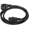 Кабель KingPrice KP-PC-Euro-C13-1.5m Евровилка угловой IEC C13 1.5м черный