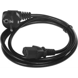 Кабель KingPrice KP-PC-Euro-C13-1.5m Евровилка угловой IEC C13 1.5м черный