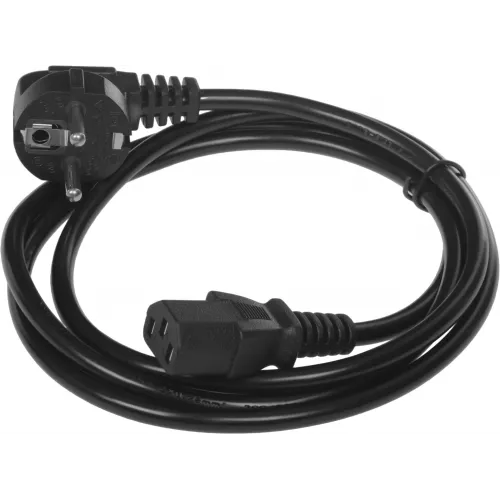 Кабель KingPrice KP-PC-Euro-C13-1.5m Евровилка угловой IEC C13 1.5м черный