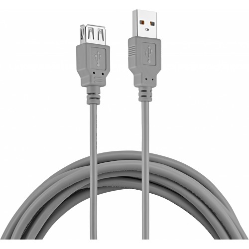 Кабель Buro USB A(m) USB A(f) 3м (BHP RET USB_AF30) серый (блистер)