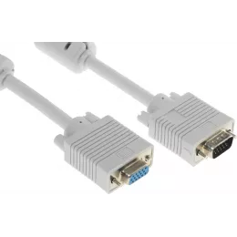 Кабель-удлинитель Buro CAB015S-06 VGA (m) VGA (f) 1.8м феррит.кольца серый