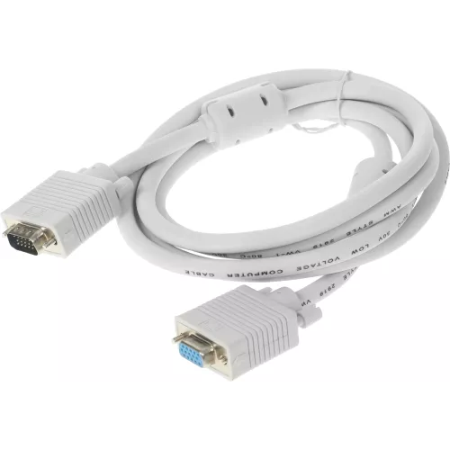 Кабель-удлинитель Buro CAB015S-06 VGA (m) VGA (f) 1.8м феррит.кольца серый