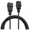 Кабель-удлинитель Buro IEC C13 IEC C14 1.8м (AN23-1008) черный (пакет)