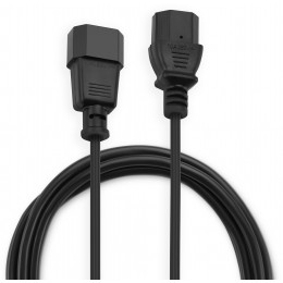 Кабель-удлинитель Buro IEC C13 IEC C14 1.8м (AN23-1008) черный (пакет)