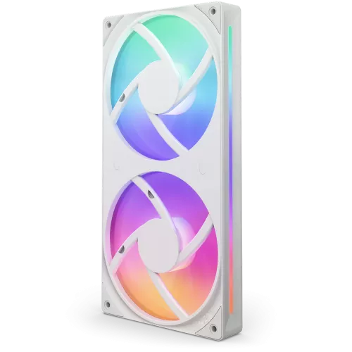 Кулер для корпуса ПК/ Case Cooler NZXT F240 RGB Core (120x120x25mm, 4-pin PWM, RGB, 75.12CFM, 30dBA, 2400RPM, White, Single-Frame RGB Fan Unit) NZXT