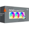 Система водяного охлаждения PcCooler DA360 Pro ARGB Soc-AM5/AM4/1200/1700/1851 белый 4-pin 33.8dB Al 300W Ret (DA360PRO-WHAWXX-GL)