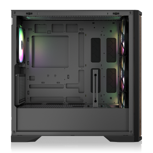 Корпус без блока питания/ Case Raijintek AGOS MAX-MS4, Midi-Tower, TG, 4x140mm ARGB, 2xUSB 3.0 + 1xUSB Type-C, E-ATX, ATX, mATX, mITX Black RAIJINTEK CO LTD