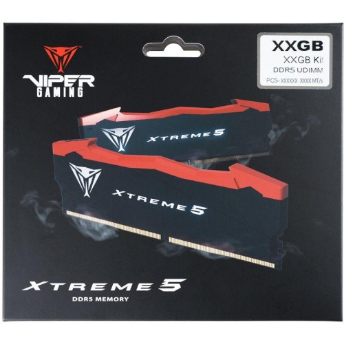 Оперативная память DDR5 32GB (2x16GB) 8200MHz Patriot Viper Xtreme 5 с радиатором - Высокопроизводительная память для игрового ПК