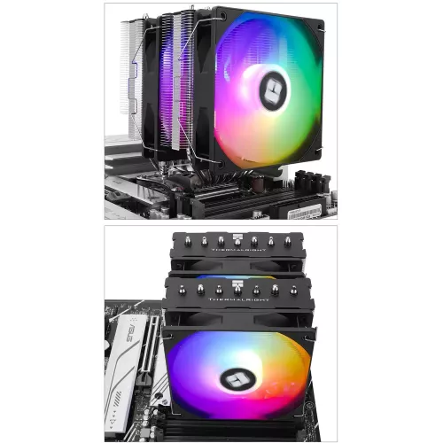 Кулер для процессора/ CPU Cooler Thermalright Phantom Spirit 120 SE ARGB (4-pin PWM, 154mm, Ni/CU, 7x6mm, ARGB, 2x120mm, 66.17CFM, 25.6dBA, 1500RPM, S: 1700, 1200, 115X, AM5, AM4)