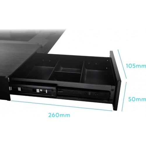 Корпус Lian-Li DK07X E-ATX черный с поддержкой 10 вентиляторов 120mm и 3 вентиляторов 140mm, 2xUSB 3.0 и аудиоразъемом
