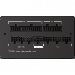 Блок питания ПК/ Power Supply Ocypus Iota P850, Model P850-GF, 850W 80+ Gold (ATX, 3.1, Full modular, 1x24(20+4)pin, 2xCPU 8(4+4)pin, 3xPCIe*2 8(6+2)pin, 1x12V-2x6, 8xSATA3 , Active, 120x120mm, 150x140x86mm, APFC, black)