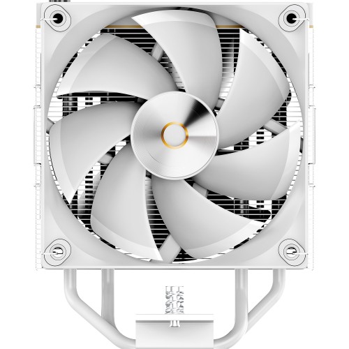 Кулер для процессора Ocypus Iota A40 WH с двойным вентилятором – мощность 220W, LED-индикация температуры, совместимость с AM5/AM4