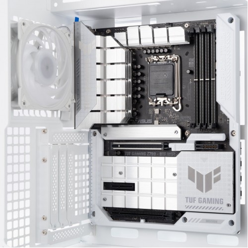 Корпус без блока питания/ Case InWin F5, Full-Tower, TG, 3x140mm ARGB, 2xUSB-A 3.0 + 1xUSB-C 3.2, E-ATX, ATX, mATX, mITX White In-Win