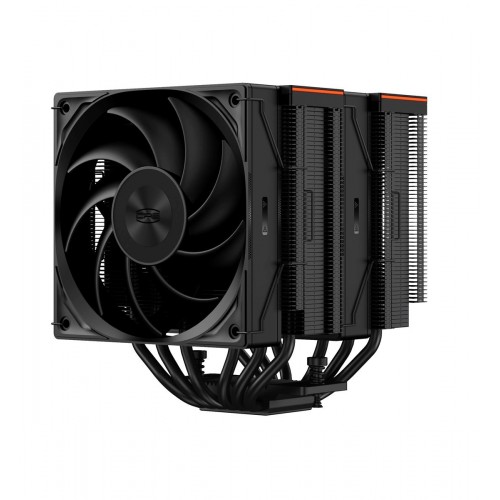Кулер для процессора/ CPU Cooler PCCooler RT620 Digital BK (250W, 4-pin PWM, LED temp., 157mm, Al/Cu, 6x6mm, 2x120mm, 73.32CFM, 34.9dBA, 2200RPM, S: 1851/1700/1200/115X, AM5/AM4, black) PcCooler