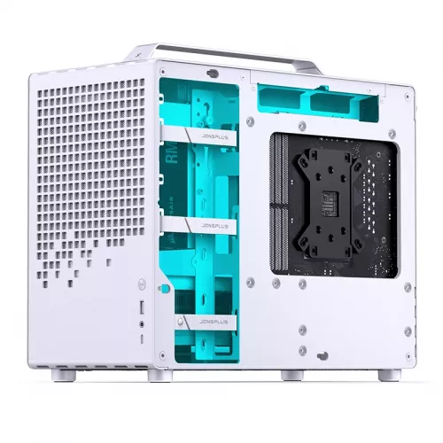 Корпус JONSBO Z20 Mini-Tower без блока питания: стильный белый кейс для mATX и mITX с USB-A 3.2 и USB-C 3.2