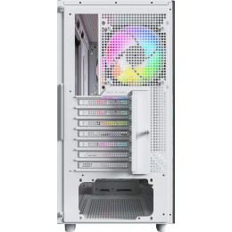 Корпус Montech XR Wood белый без БП ATX 3x120mm 2xUSB3.0 audio bott PSU