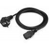 Кабель KingPrice KP-PC-Euro-C13 1.5м с угловой евровилкой IEC C13 — Черный, надежный и удобный.