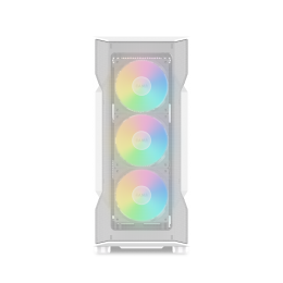 Корпус ПК без блока питания/ Case SAMA S40 White, Midi-Tower, TG, 4x120mm ARGB, 2xUSB 3.0 + 1xUSB 3.1 Type-C, ATX, mATX, mITX White