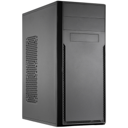 Корпус без блока питания/ Case Foxline FL-302, ATX, 2x5.25EXT, 1x3.5EXT, 4x3.5INT, 2xUSB2.0, HDA, w/o FAN, w/o PSU, NO pwr cord