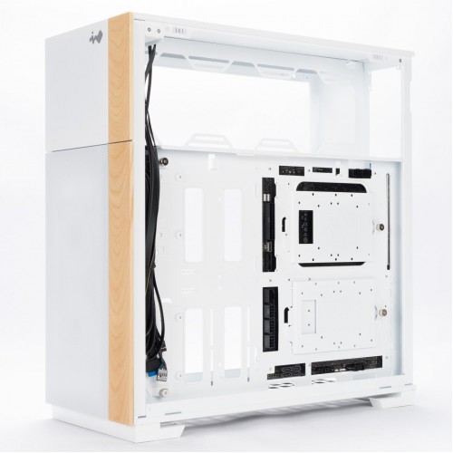 Корпус без блока питания/ Case InWin F5, Full-Tower, TG, 3x140mm ARGB, 2xUSB-A 3.0 + 1xUSB-C 3.2, E-ATX, ATX, mATX, mITX White In-Win