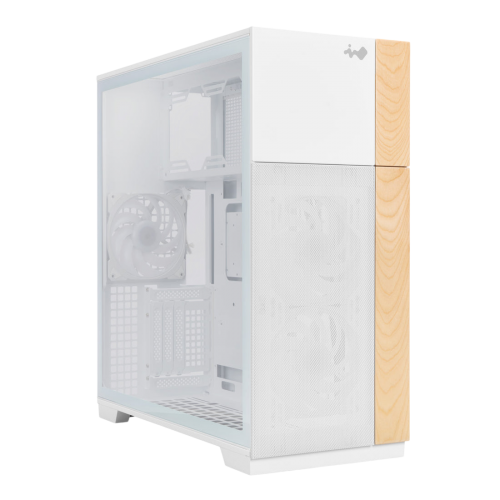 Корпус без блока питания/ Case InWin F5, Full-Tower, TG, 3x140mm ARGB, 2xUSB-A 3.0 + 1xUSB-C 3.2, E-ATX, ATX, mATX, mITX White In-Win
