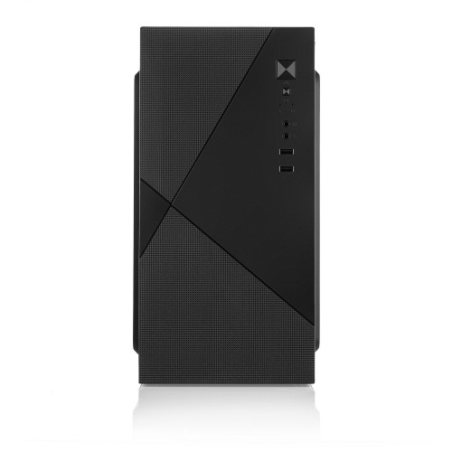 Корпус с блоком питания 450Вт./ Case Forza mATX, 450W, 2xUSB2.0, Black, w/o FAN, 8 cm fan PSU, power cord Foxline