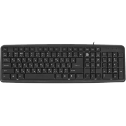 Defender #1 Проводная клавиатура HB-420 RU,черный,полноразмерная