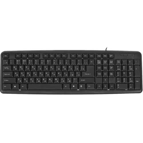 Defender #1 Проводная клавиатура HB-420 RU,черный,полноразмерная Defender