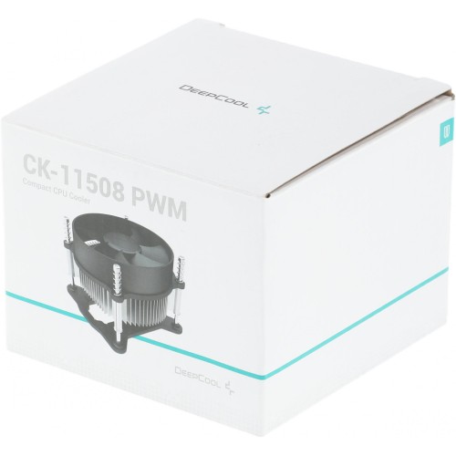 Кулер Deepcool CK-11508 PWM для сокетов 1151/1200 - черный, 4-pin, 17-30dB, 65W, 245g, Ret (DP-ICAS-CK11508-P)