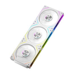 Кулер для корпуса/ Case Cooler PCCooler F3 X120R ARGB WH Reverse (120x120x25mm, 4-pin PWM, ARGB, 54CFM, 28.4dBA, 1800RPM, White)