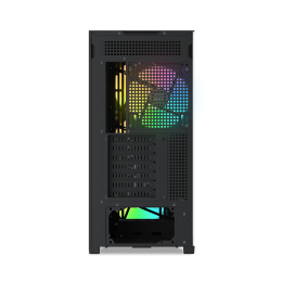 Корпус ПК без блока питания/ Case SAMA Z60 Black, Midi-Tower, TG, 4x140mm ARGB, 2xUSB 3.0 + 1xUSB 3.1 Type-C, E-ATX, ATX, mATX, mITX Black