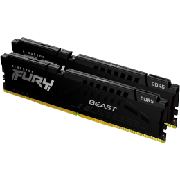 Память оперативная/ Kingston 32GB 5600MT/s DDR5 CL40 DIMM (Kit of 2) FURY Beast Black XMP