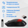Беспроводная оптическая мышь Оклик 310MW черный/красный, 3200dpi, USB для ноутбука – идеальный выбор для комфорта и точности