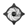 Кулер для корпуса/ Case Cooler PCCooler FX 120 ARGB BK (120x120x25mm, 4-pin PWM, ARGB, 52.79CFM, 33.2dBA, 2000RPM, Black)