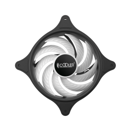 Кулер для корпуса/ Case Cooler PCCooler FX 120 ARGB BK (120x120x25mm, 4-pin PWM, ARGB, 52.79CFM, 33.2dBA, 2000RPM, Black)