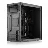 Корпус Foxline FL-728TG без блока питания, mATX, черный с USB 3.0, USB Type-C и ARGB подсветкой