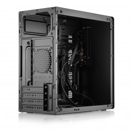 Корпус без блока питания/ Case Foxline FL-728TG, mATX, TG, 1xUSB3.0+1xUSB2.0+1xType-C(USB2.0)+1xARGB strip on front, Black