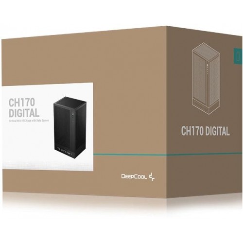 Корпус Deepcool CH170 DIGITAL черный mATX с охлаждением 1x120mm, USB2.0 и USB3.0 – идеальный выбор для вашего ПК