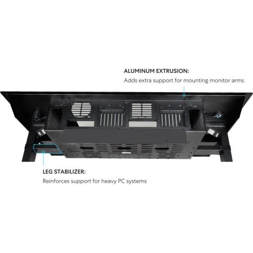 Корпус Lian-Li DK07X E-ATX черный с поддержкой 10 вентиляторов 120mm и 3 вентиляторов 140mm, 2xUSB 3.0 и аудиоразъемом