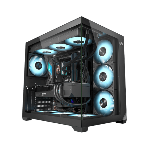 Корпус без блока питания/ Case PCCooler C3T700 BK, Midi-Tower, TG, no fans, 1xUSB-A 3.0 + 1xUSB-A 2.0 + 1xUSB-C, ATX, mATX, mITX Black PcCooler