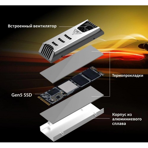 Твердотельный накопитель Patriot PCIe 5.0 x4 4TB M.2 2280 - Высокоскоростной SSD PV553P4TBM28H для Игровых ПК и Рабочих Станций