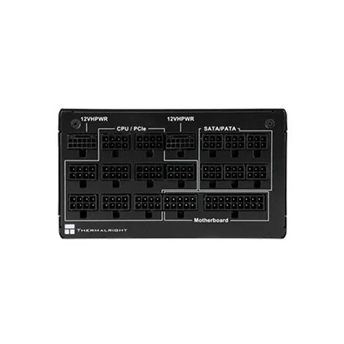 Блок питания 1350W/ Power Supply Thermalright, 1350W 80+ Platinum (ATX, 3.0, PCIe 5.0, Full modular, 1x24(20+4)pin 600mm, 2xCPU 8(4+4)pin, 2xPCIe*2 8(6+2)pin, 2x12VHPWR PCIe 5.0 12+4pin 600mm, 6xSATA, 5xMOLEX4pin, Active, 120x120mm, 170x150x86mm, OPP, OVP