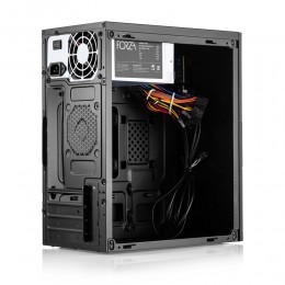 Корпус с блоком питания 450Вт./ Case Forza mATX, 450W, 2xUSB2.0, Black, w/o FAN, 8 cm fan PSU, power cord