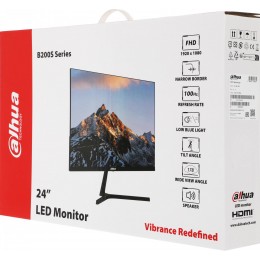Монитор Dahua 23.8" DHI-LM24-B200S черный VA LED 5ms 16:9 HDMI M/M матовая 3000:1 250cd 178гр/178гр 1920x1080 100Hz VGA FHD 2.74кг