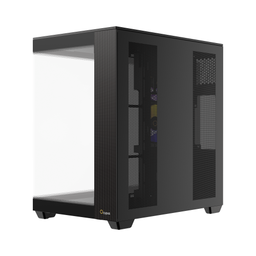 Корпус ПК Ocypus Delta C74 BK ARGB – Midi-Tower с RGB подсветкой, 2xUSB-A 3.0 и USB-C 3.1, совместимый с ATX, mATX, mITX