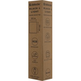 Коврик для мыши DEFENDER BLACK L LIGHT 50008