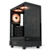 Корпус без блока питания/ Case HSPD F510, Panoramic Mid Tower, Black, TG, 0.5 SPCC, 3x120mm ARGB (Orbis F1) ATX, mATX, mITX 180/280/160mm 1x2.5", 1x3.5", 7xPCI 2xUSB-A 3.0 356x218x467mm HSPD