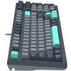 Клавиатура A4Tech FS300 PANDA ROCK: Механическая Игровая Клавиатура с LED Подсветкой и USB Подключением (Чёрный/Серый, 1.8м)