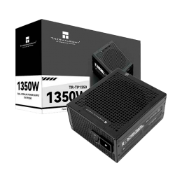 Блок питания 1350W/ Power Supply Thermalright, 1350W 80+ Platinum (ATX, 3.0, PCIe 5.0, Full modular, 1x24(20+4)pin 600mm, 2xCPU 8(4+4)pin, 2xPCIe*2 8(6+2)pin, 2x12VHPWR PCIe 5.0 12+4pin 600mm, 6xSATA, 5xMOLEX4pin, Active, 120x120mm, 170x150x86mm, OPP, OVP
